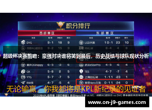 超级杯决赛前瞻:豪强对决谁将笑到最后,历史战绩与球队现状分析 超级杯决赛前瞻:豪强对决谁将笑到最后,历史战绩与球队现状分析